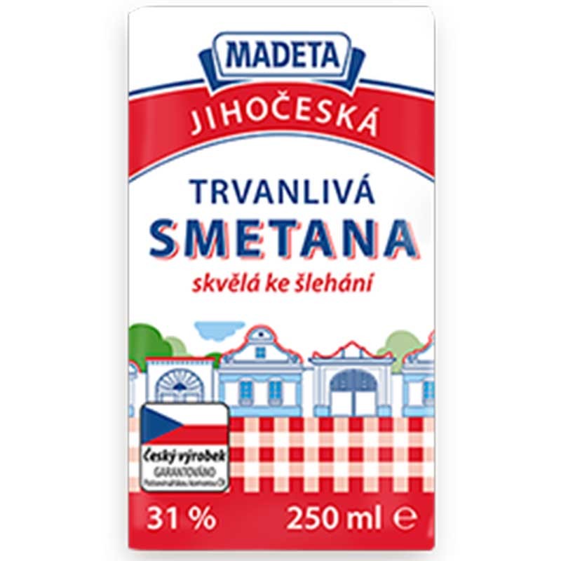 Сметана Madeta Млечна 31% UHT