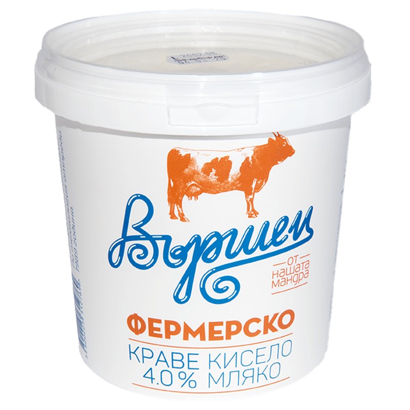 Кисело Мляко Краве Фермерско 4% от Мандра Вършец