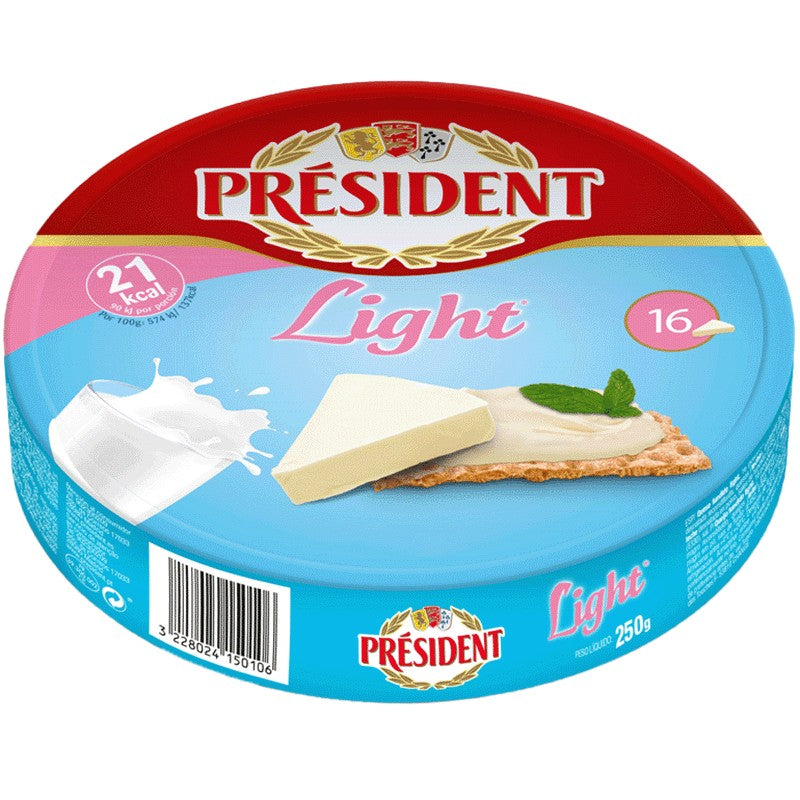 Топено Сирене President Натурално Light порции 7%