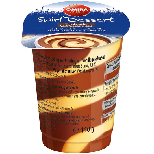 Пудинг Omira Milch Шоколад и Ванилия