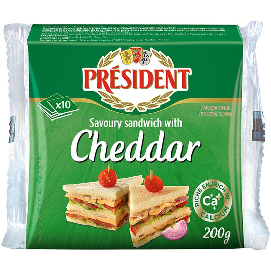 Топено Сирене President Чедър Тост 10 Слайса 40%