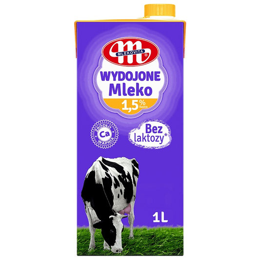 Мляко Mlekovita % без Лактоза 1,5 UHT