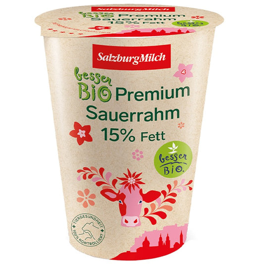 Био Сметана Salzburg Milch Заквасена 15%