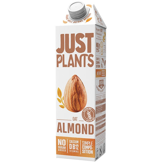 Напитка Just Plants Овес 13% и Бадем 1,5% без Глутен и без Добавена Захар
