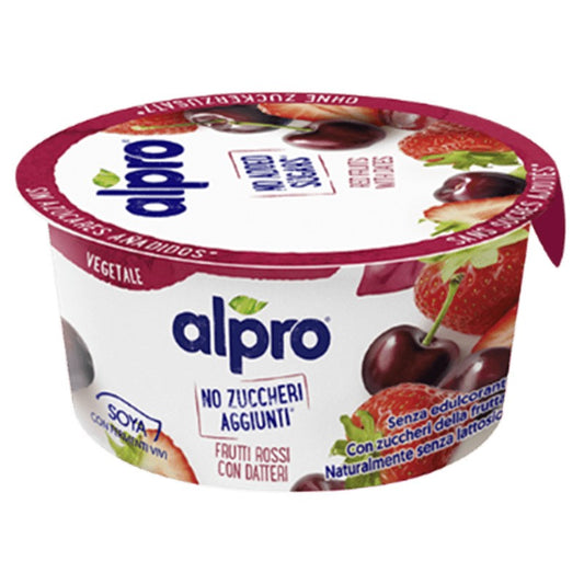 Соев Продукт Alpro с Ягоди, Череши, Фурми и Добавени Калций и Витамини без Захар