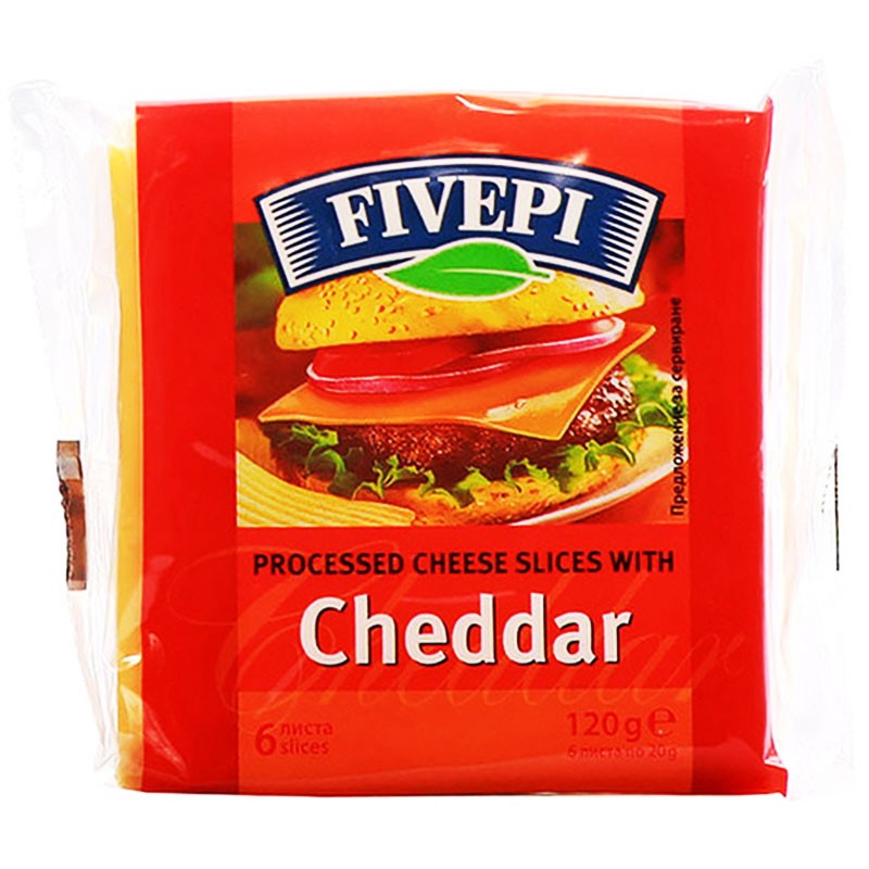 Топено Сирене Fivepi Чедър Слайс
