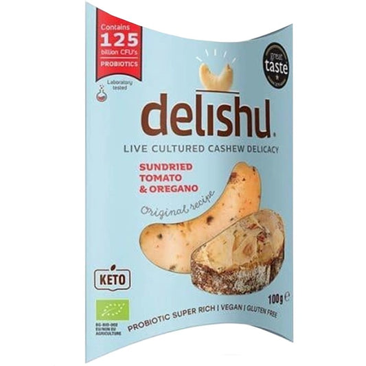 Био Деликатес Delishu от Заквасено Кашу със Сушени Домати и Риган