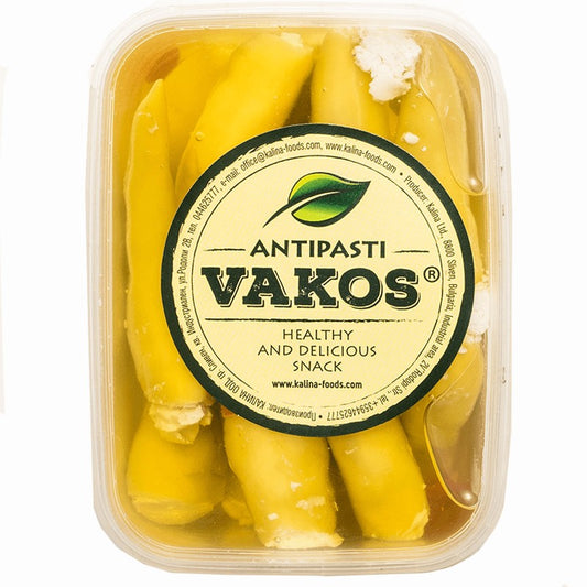 Антипасти Vakos Пикантни Зелени Чушлета Македоники с Микс от Сирена