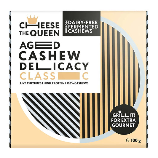 Био Зрял Деликатес Cheese The Queen Класик от Ферментирали Ядки Кашу Веган без Лактоза и Глутен
