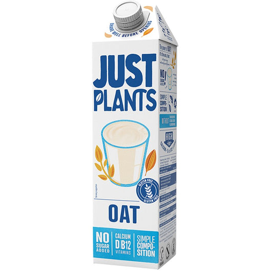 Напитка Just Plants Овес 12% без Глутен и без Добавена Захар
