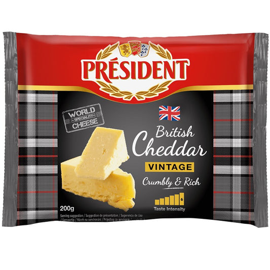 Сирене Чедър President Vintage White Зряло 18 Месеца
