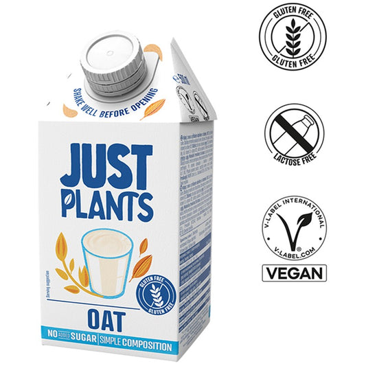 Напитка Just Plants Овес 13% без Глутен и без Добавена Захар