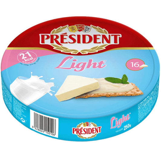 Топено Сирене President Натурално Light порции 7%
