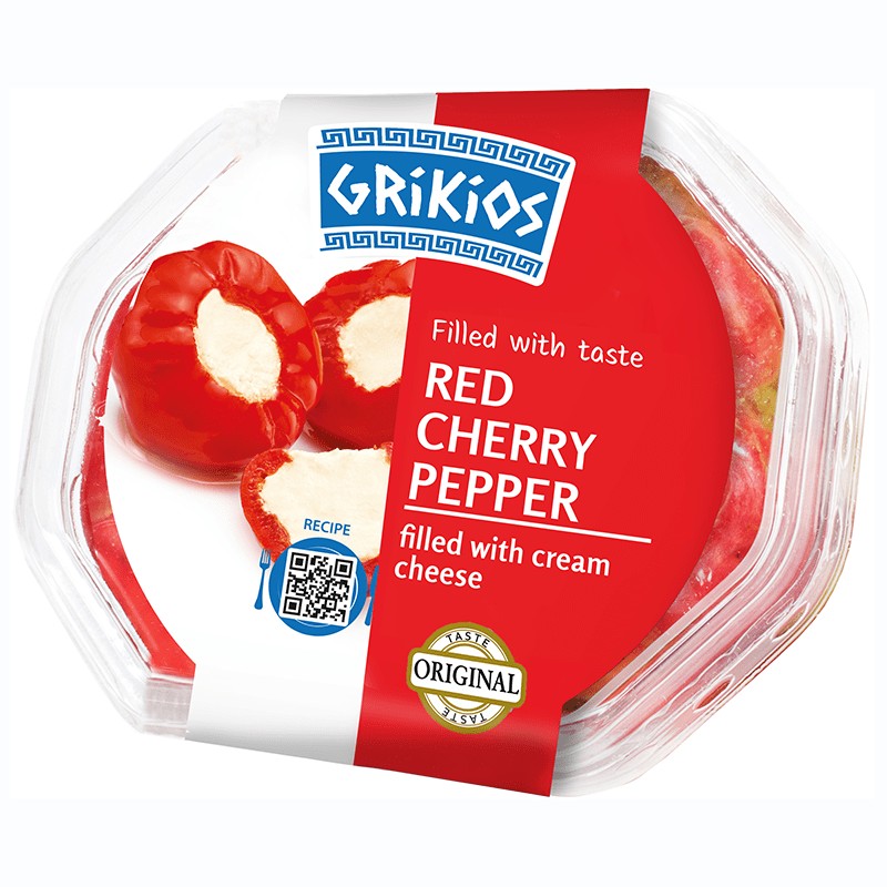 Чери Чушлета Grikios Червени с Пълнеж от Крема Сирене