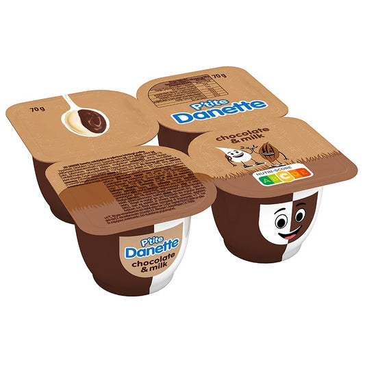 Десерт Danette Duo Шоколад и Мляко