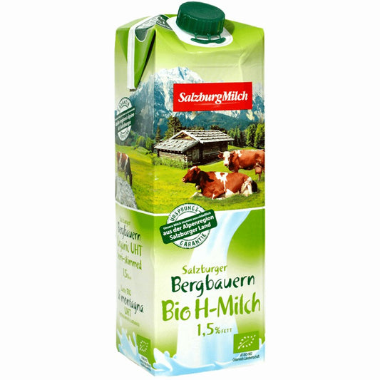 Био Мляко Salzburg Milch Краве 1,5 % UHT