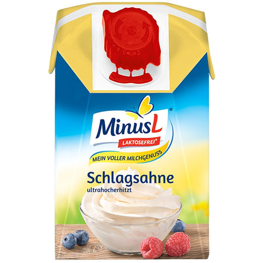Сметана MinusL Сладкарска Млечна без Лактоза 30% UHT
