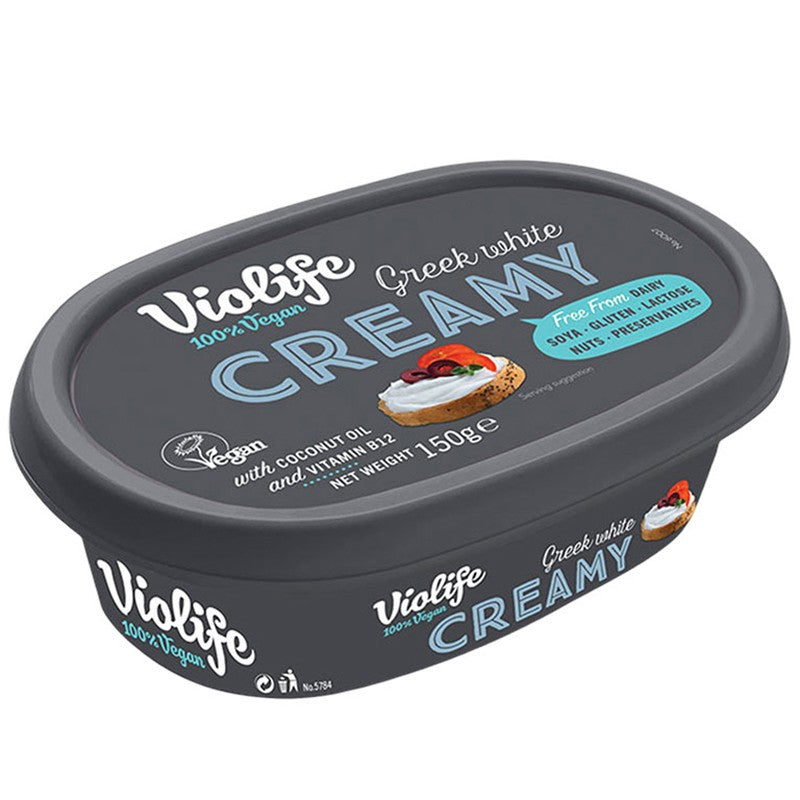 Веган Продукт Violife с Вкус Крема Сирене Гръцки Бял Блок