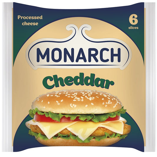 Топено Сирене Monarch Чедър Слайс 6 бр