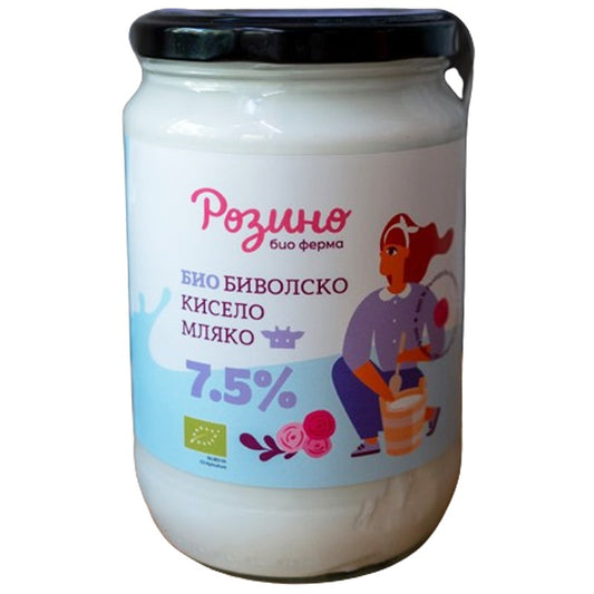 Био Биволско Кисело Мляко 7,5% от Био Ферма Розино